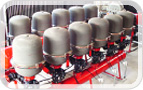 Filtration system for water treatment in industry, agriculture and aquaculture etc.